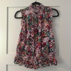 J crew Floral Top